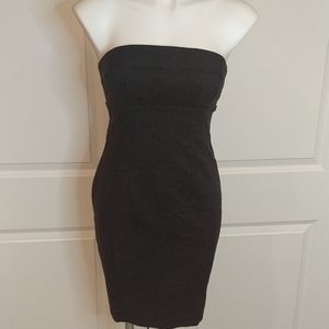 EXPRESS vintage  strapless black cocktail dress